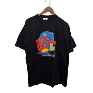 🌎 Vintage 1997 Planet Hollywood Hong Kong T-Shirt size XL